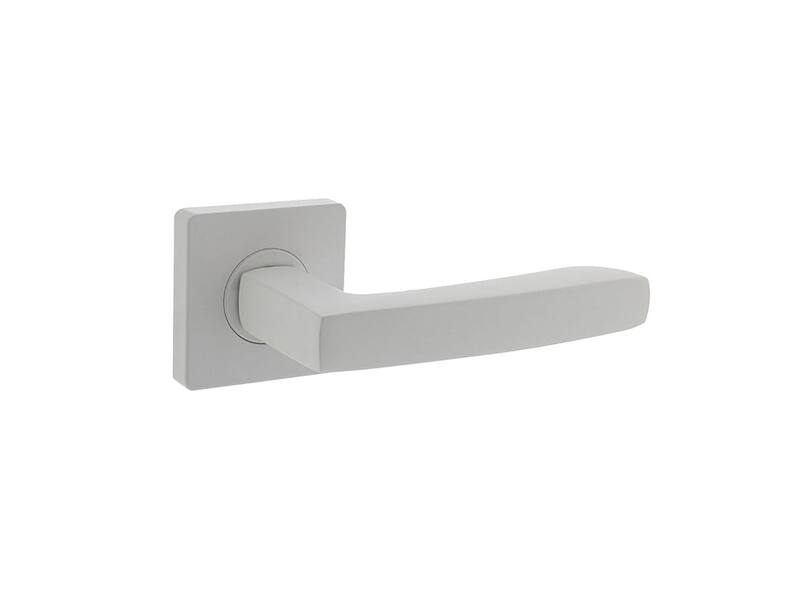 Intersteel Deurkruk Minos op vierkante rozet 55x55x10 mm wit