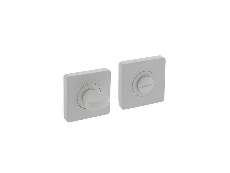 Intersteel Rozet met toilet-/badkamersluiting vierkant 55x55x10 mm wit