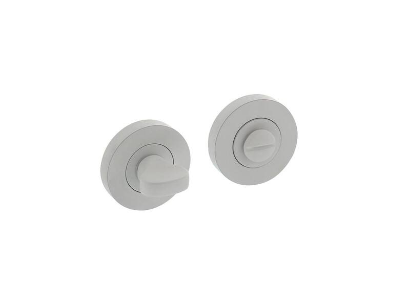 Intersteel Rozet met toilet-/badkamersluiting rond 52x10 mm wit