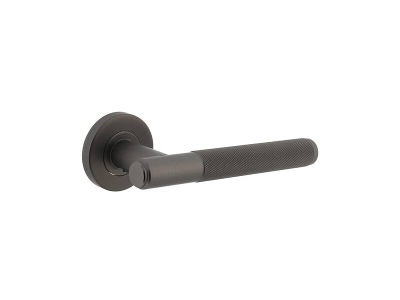 Intersteel Deurkruk Rombo op rozet 53x8 mm antracietgrijs