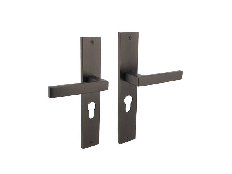 Intersteel Deurkruk Hera op schild 245x45 mm profielcilindergat 55 mm antracietgrijs
