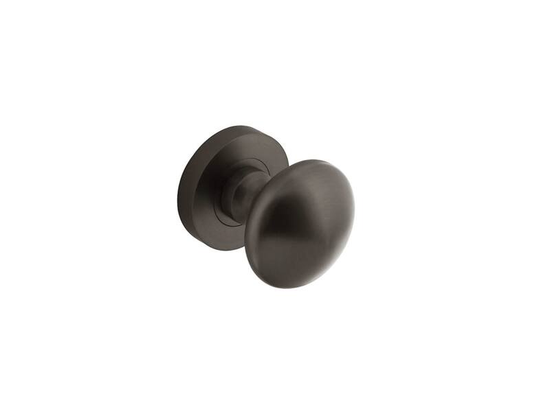 Intersteel Deurknop rond op rozet antracietgrijs