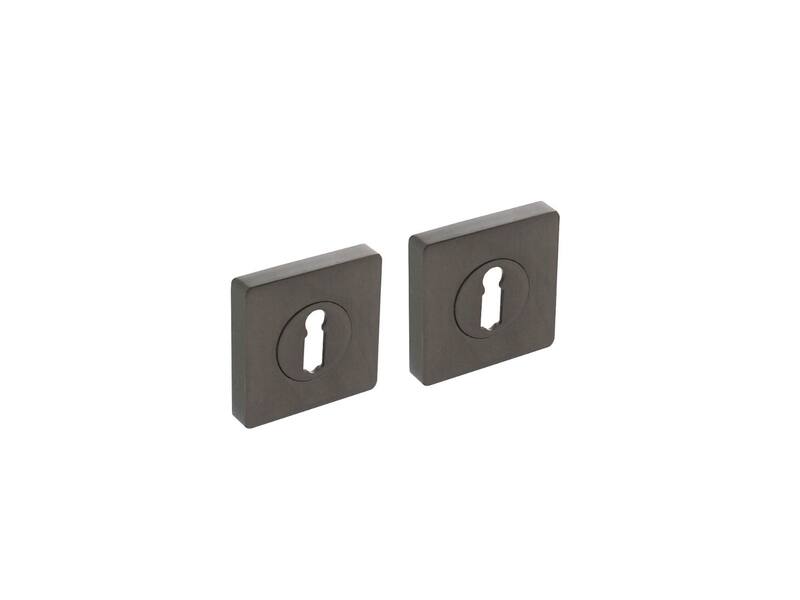 Intersteel Sleutelrozetten verdekt 55x55x10mm Antraciet