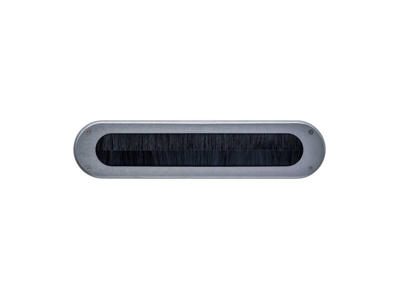 Intersteel Tochtwering ovaal 340x80mm rvs getrommeld