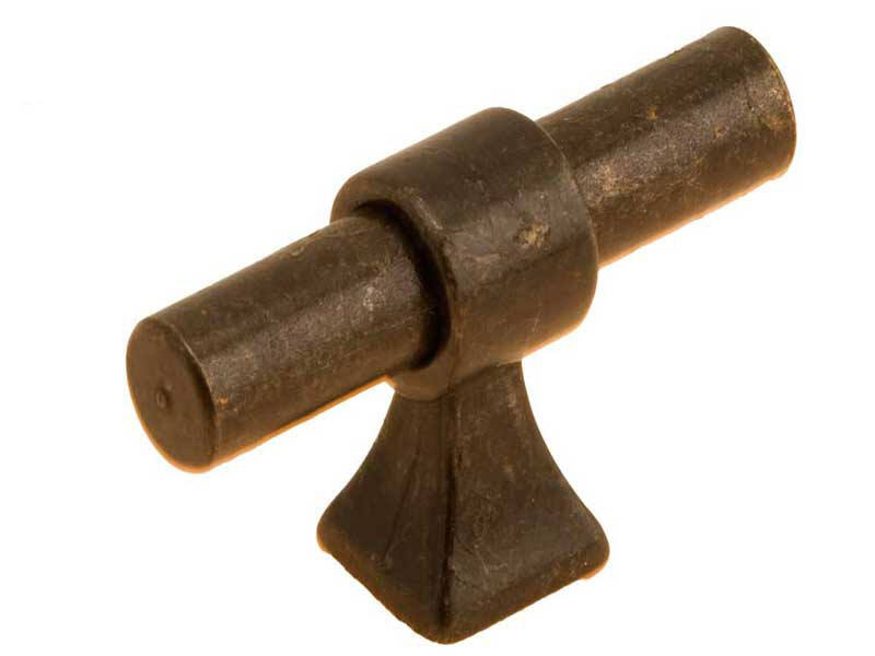 Meubelknop Antiek brons T-model klassiek