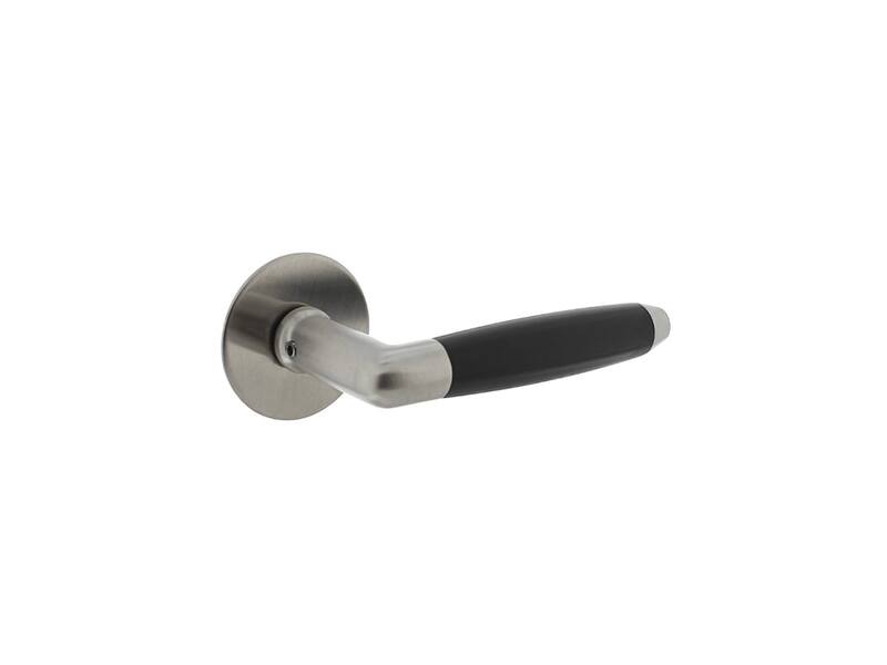 Intersteel Deurkruk Combinatie met zelfklevend rozet 55x2 mm rvs geborsteld