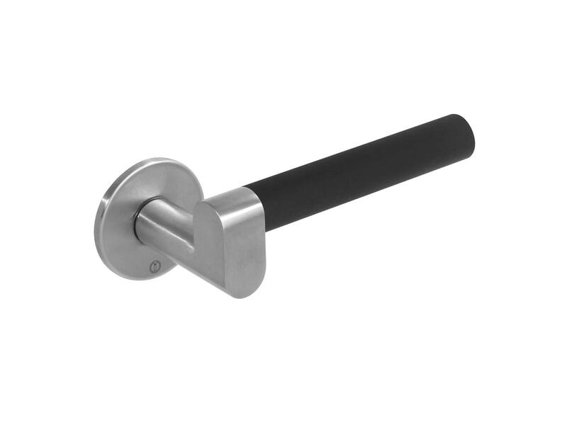 Intersteel Deurkruk Erik Munnikhof Dock Black met rozet RVS