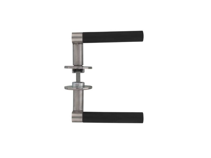 Intersteel Deurkruk Erik Munnikhof Dock Black met rozet RVS