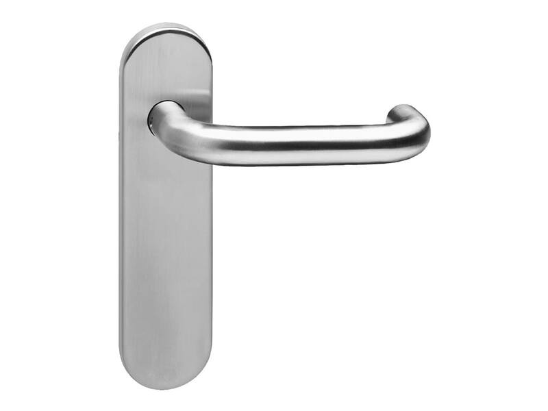 Intersteel Deurkruk Rond brandvertragend 9mm op kortschild blind rvs
