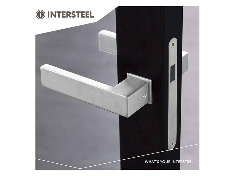 Intersteel Deurkruk Amsterdam met minimalistische rozet rvs geborsteld