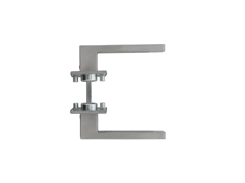 Intersteel Deurkruk Amsterdam op vierkante rozet 50x50x5 mm RVS