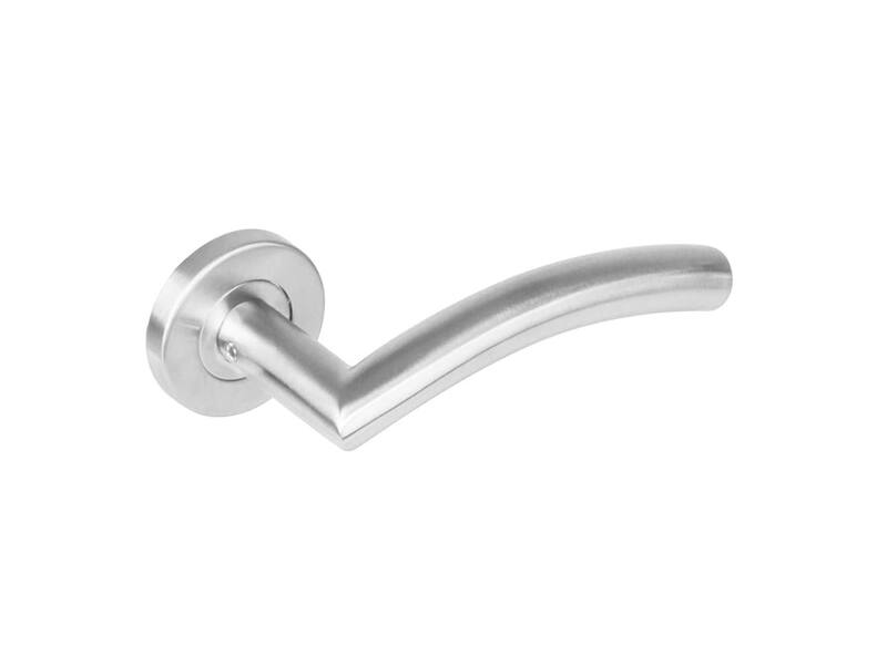 Intersteel Deurkruk Lisa 90° op rozet rvs geborsteld