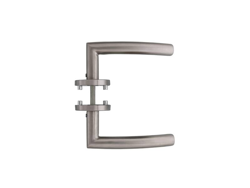 Intersteel Deurkruk Lisa 90° op rozet rvs geborsteld