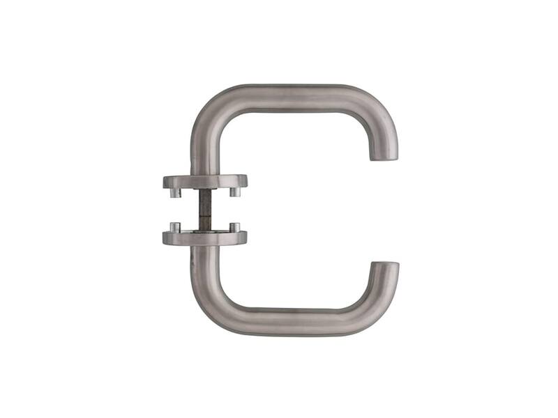Intersteel Deurkruk Rond op rozet EN1906/4 rvs geborsteld