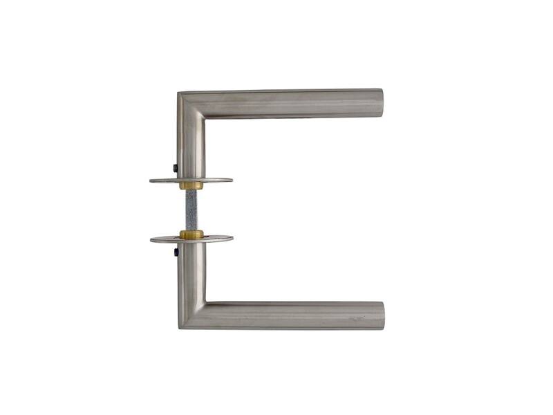 Intersteel Deurkruk Jura met zelfklevend rozet rvs