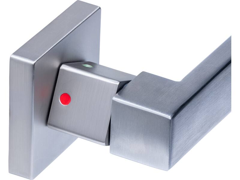 Intersteel Deurkruk Cunera met blokkeer mechanisme op rozet verdekt 52x52x10mm met nokken rvs