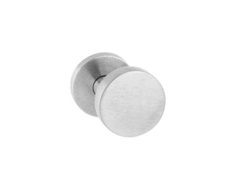 Intersteel Knop rond verkropt rvs geborsteld