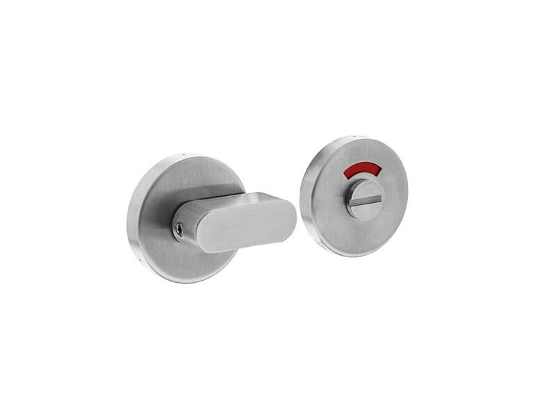 Intersteel Rozet toilet-/badkamersluiting comfortknop rond verdekt rvs geborsteld