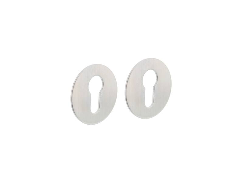 Intersteel Profielcilinderrozetten zelfklevend 55x2mm RVS