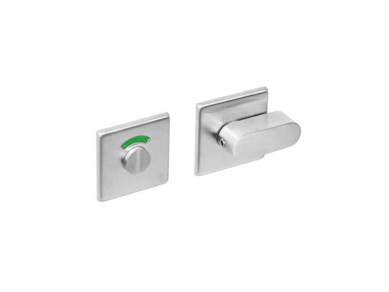 Intersteel Rozet toilet-/badkamersluiting vierkant rvs geborsteld