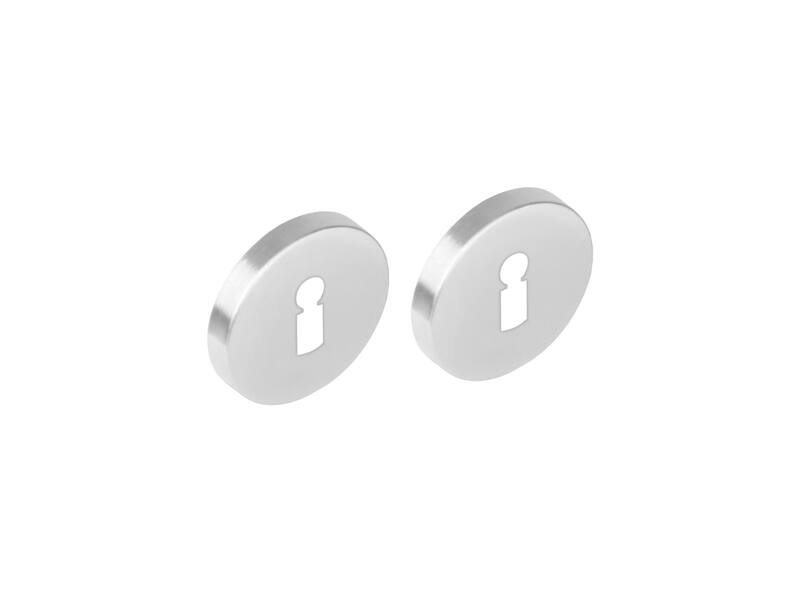 Sleutelrozetten verdekt rond 53x8mm met nokken RVS