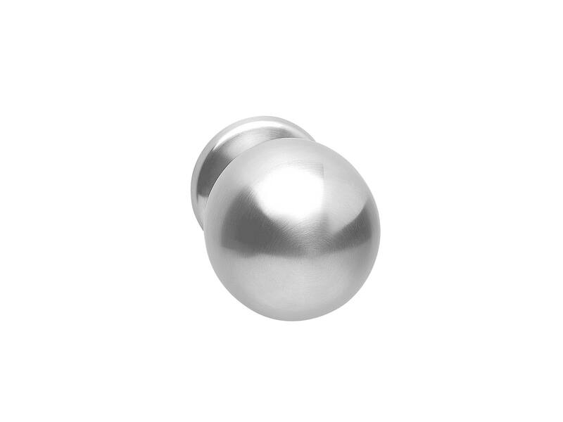 Intersteel Voordeurknop bol rond 75mm eenzijdige montage rvs geborsteld