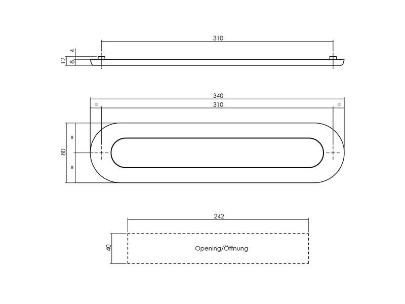 Intersteel Brievenbus ovaal met veer rvs geborsteld