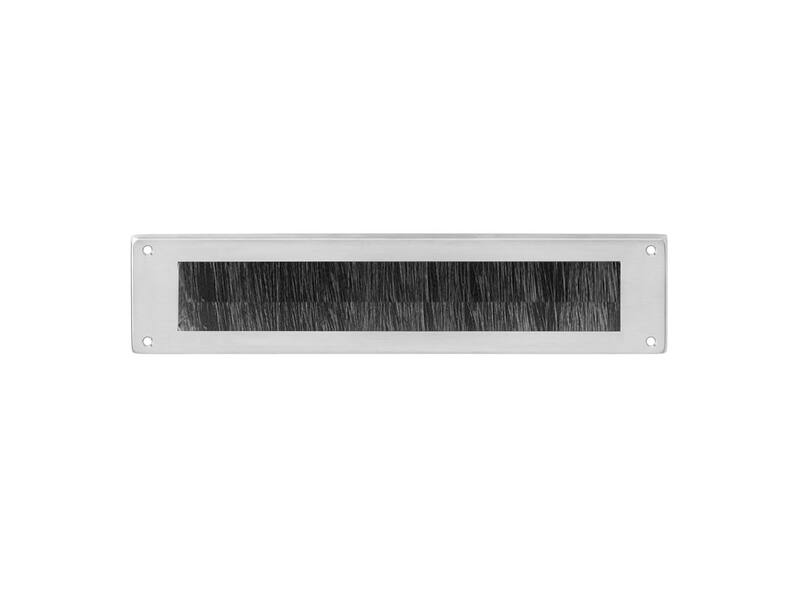 Intersteel Tochtwering rechthoek rvs geborsteld