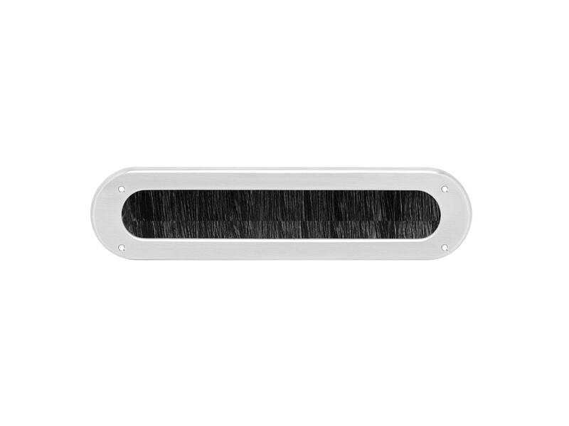 Intersteel Tochtwering ovaal rvs geborsteld