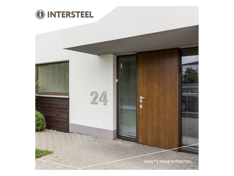 Intersteel Huisnummer 6 XXL hoogte 500mm RVS
