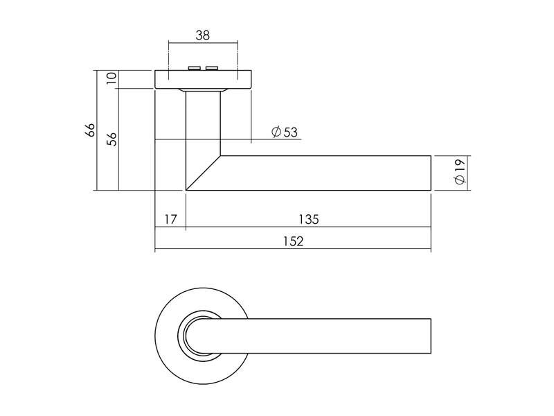 Intersteel Voordeurset veiligheidsbeslag SKG*** rond rvs geborsteld