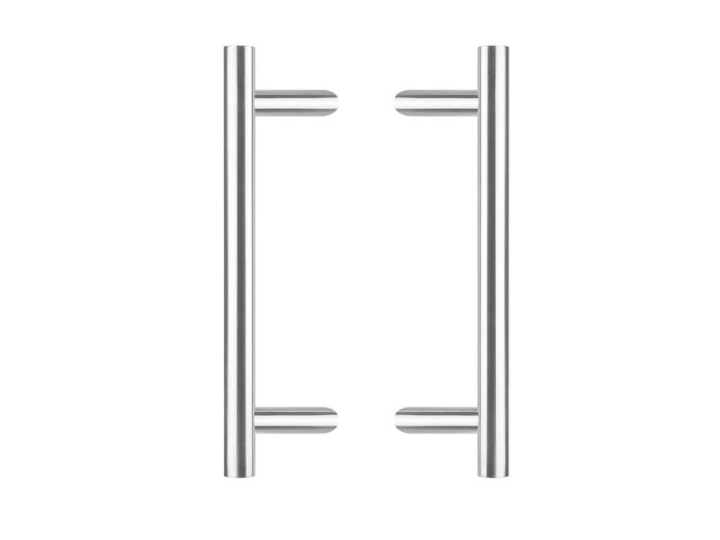 Intersteel Deurgrepen per paar T-schuin 700x85x25 HoH 500 rvs