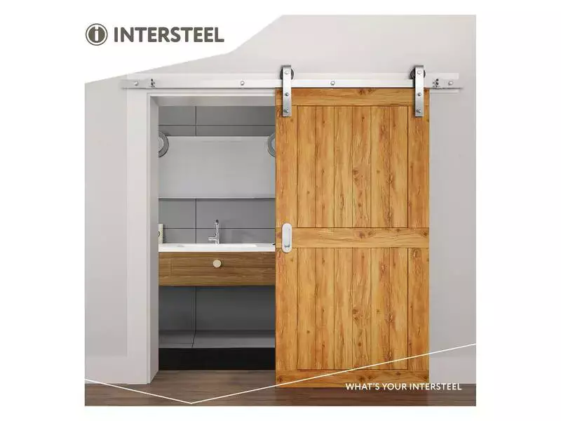 Intersteel Schuifdeursysteem Basic rvs geborsteld
