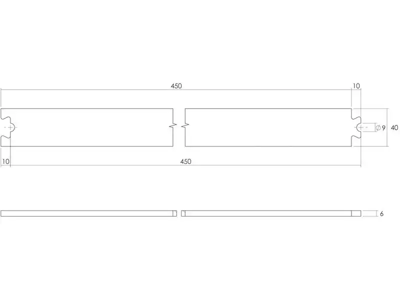 Intersteel Tussenrail 45 cm rvs geborsteld