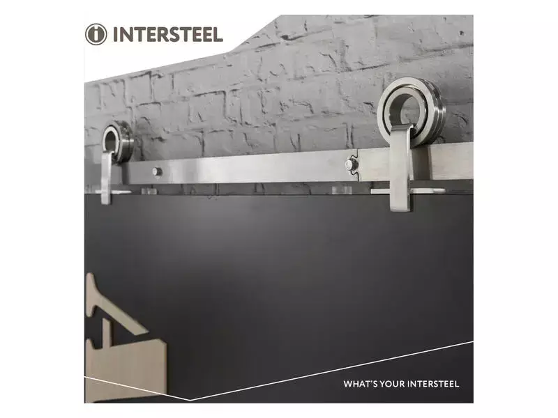 Intersteel Schuifdeursysteem Modern Top rvs geborsteld