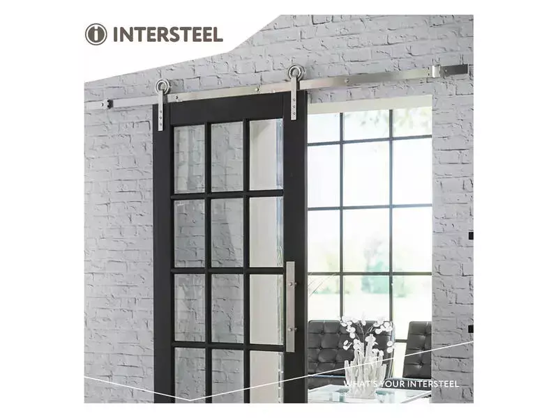 Intersteel Schuifdeursysteem Modern rvs geborsteld