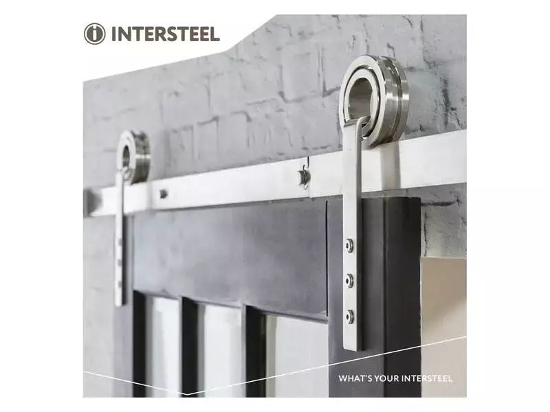Intersteel Schuifdeursysteem Modern rvs geborsteld