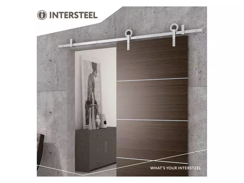 Intersteel Schuifdeursysteem Modern rvs geborsteld
