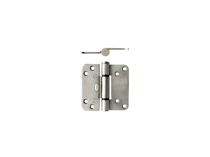 Intersteel Glijlagerscharnier 89 x 89 x 3 mm DIN rechts/links rvs geborsteld