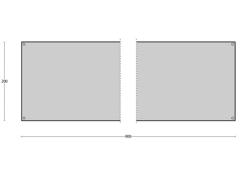 Intersteel Deurplaat 200 x 900 mm RVS