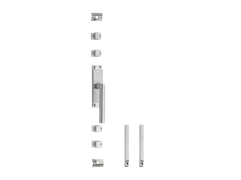 Intersteel Kruk-espagnolet rechts Hoek 90 met stangenset 2x 1245 mm rvs geborsteld