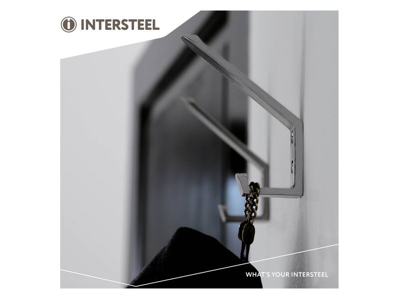 Intersteel Kapstokhaak recht rvs mat