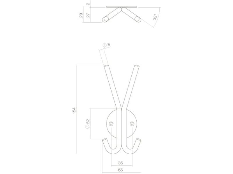 Intersteel Hoed en jashaak Rvs