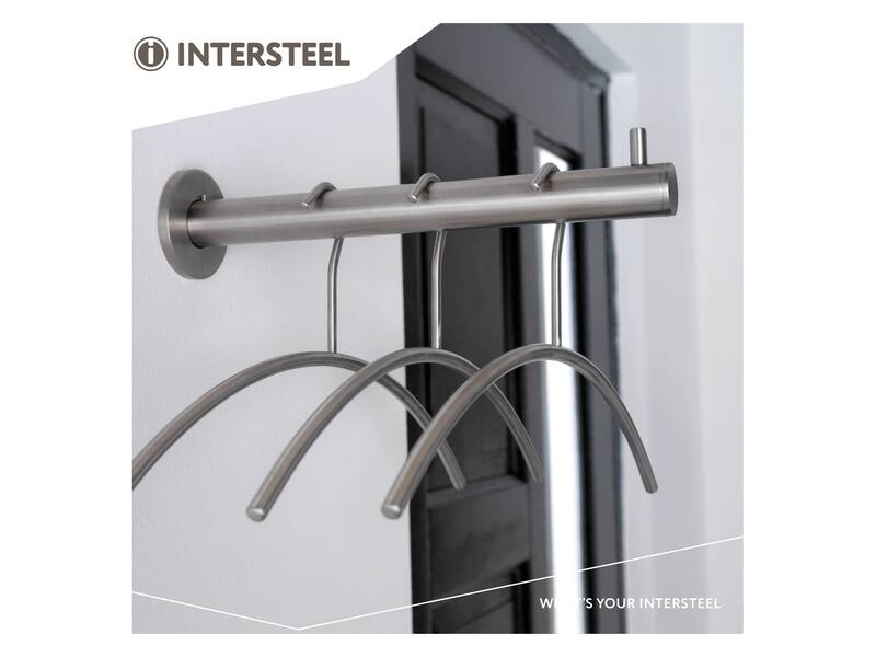 Intersteel Garderobesteun rvs geborsteld