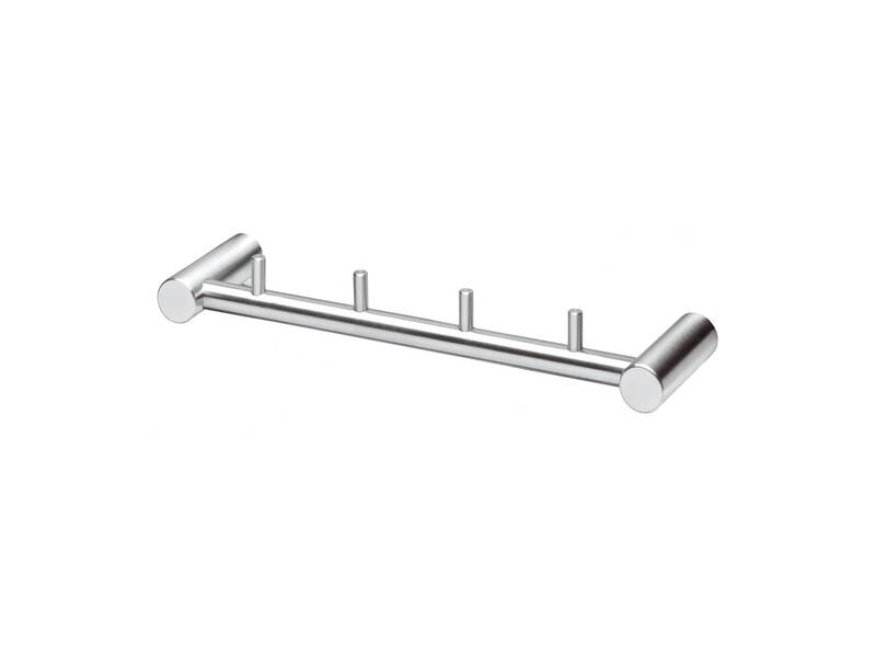 Intersteel Handdoekrek met 4 vaste pinnen rvs geborsteld