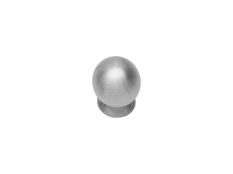 Intersteel Meubelknop 25 mm bolrond achterplaat RVS