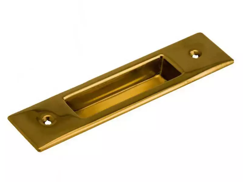 Schuifdeurkom kamer en suite Messing rechthoek 35x150mm