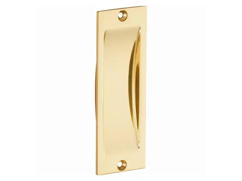 Schuifdeurkom Messing Elegant 117x38mm