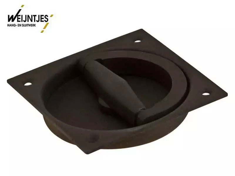 Komkruk Zwart gelakt 90 x 90 mm