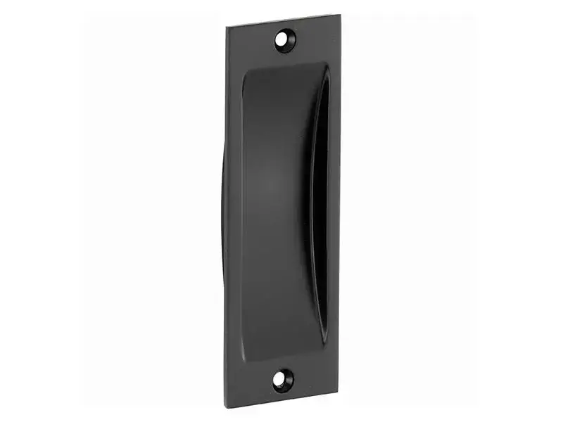 Schuifdeurkom Zwart Elegant 117x38mm